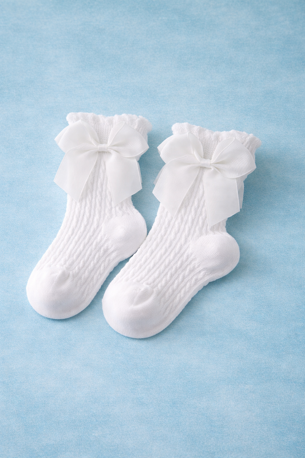 Tiny Feet Grace Bow Knit Socks
