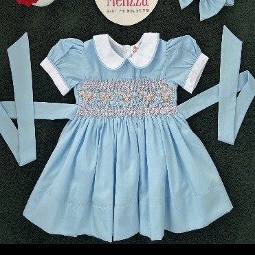 Bluebell Garden Smocked Girls Dress