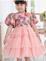 Tiny Feet – Blush Bloom Girls Party Dress