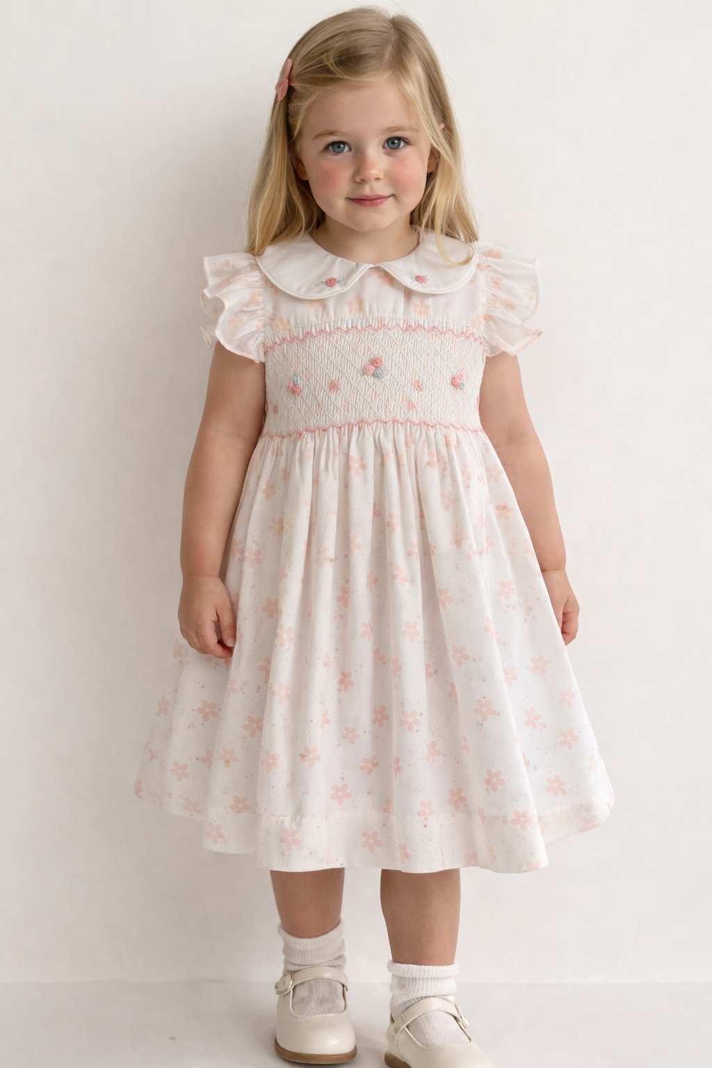 Spring Garden Smocked Dress