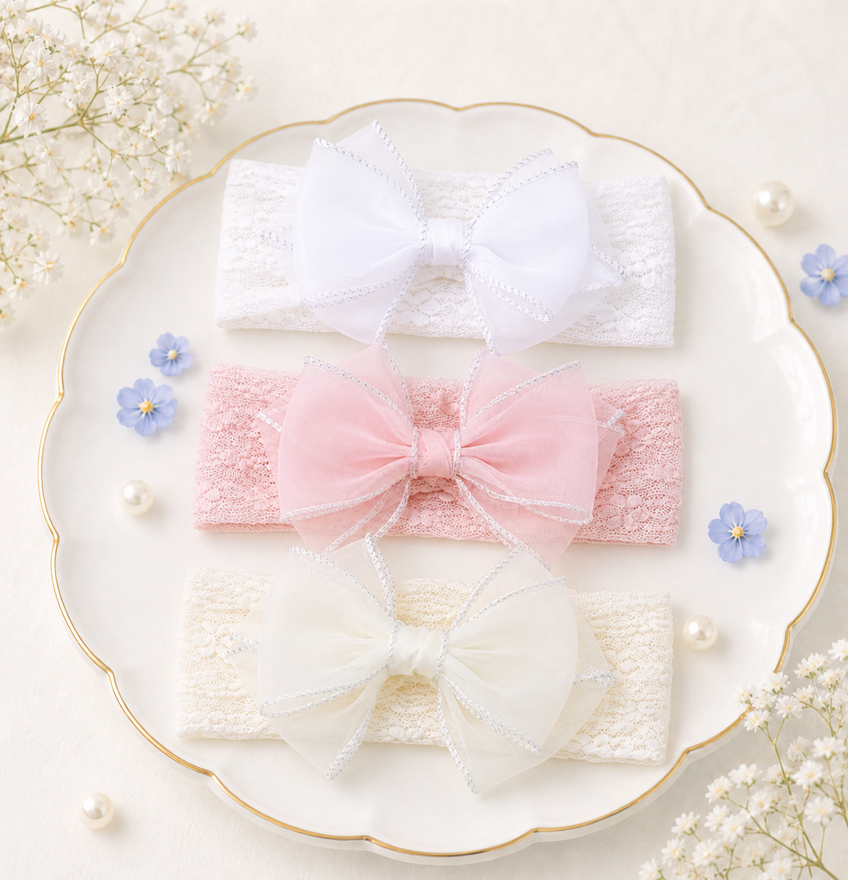 Tiny Feet Butterfly Dream Mesh Headband