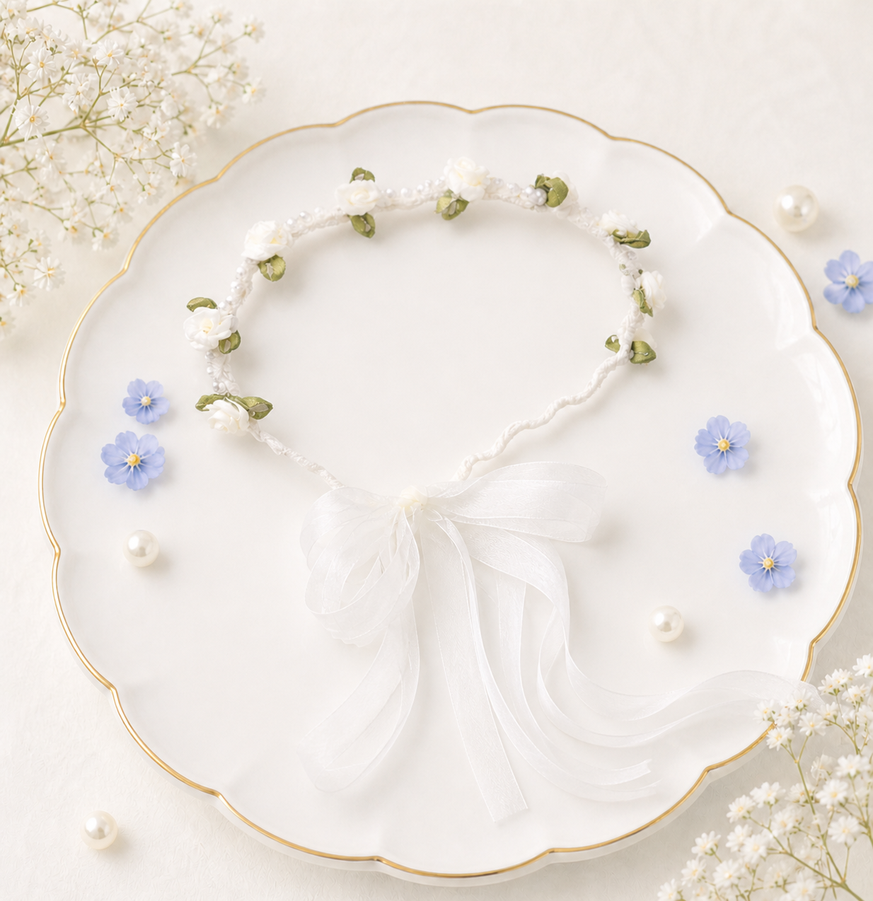 Tiny Feet Fairy Bloom Gauze Headband 