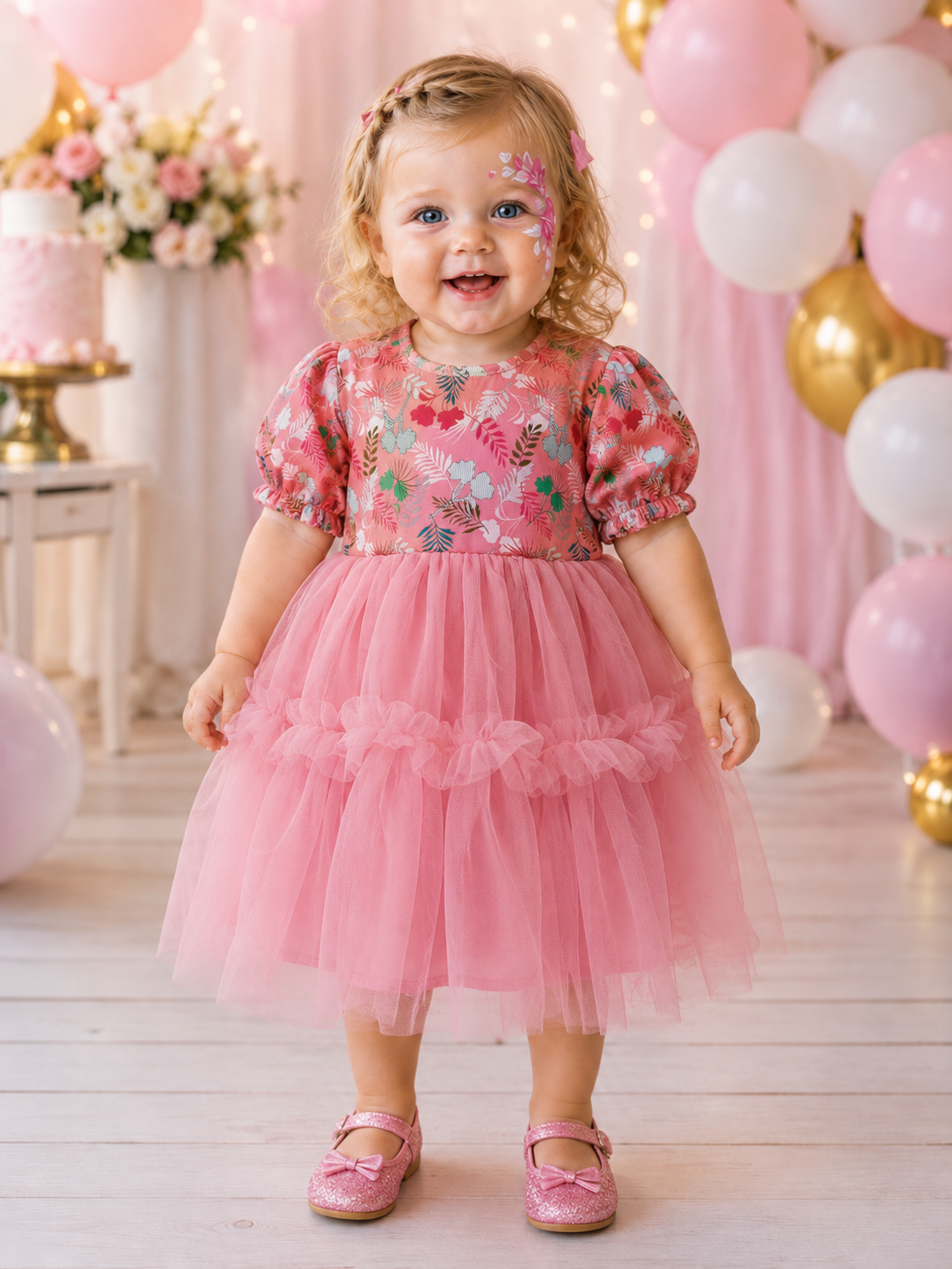 Tiny Feet Blush Bloom Dress