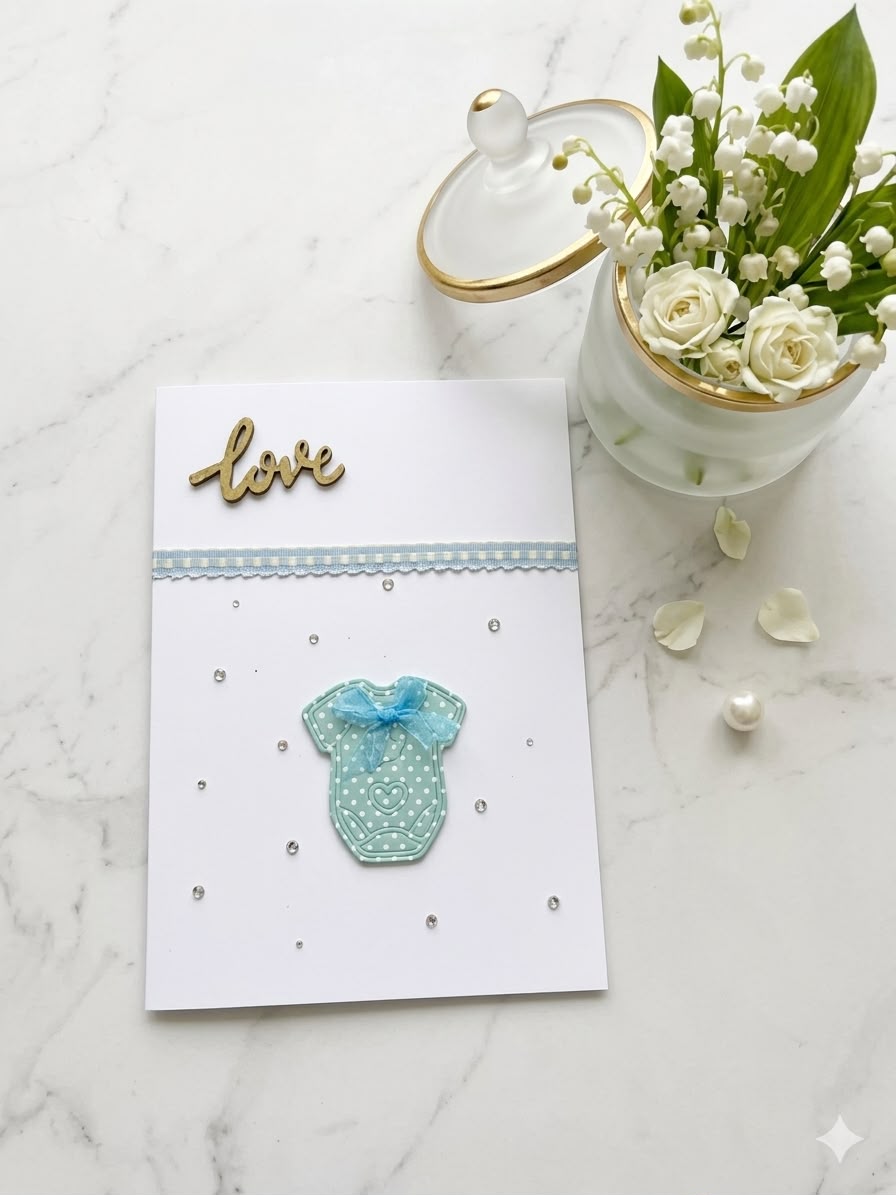 "Love” Keepsake Card for Baby Boy