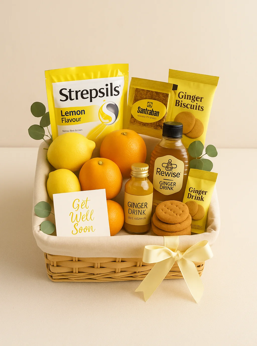 Healing Touch – Get Well Soon Hamper with Fruits, Honey & Herbal Remedies