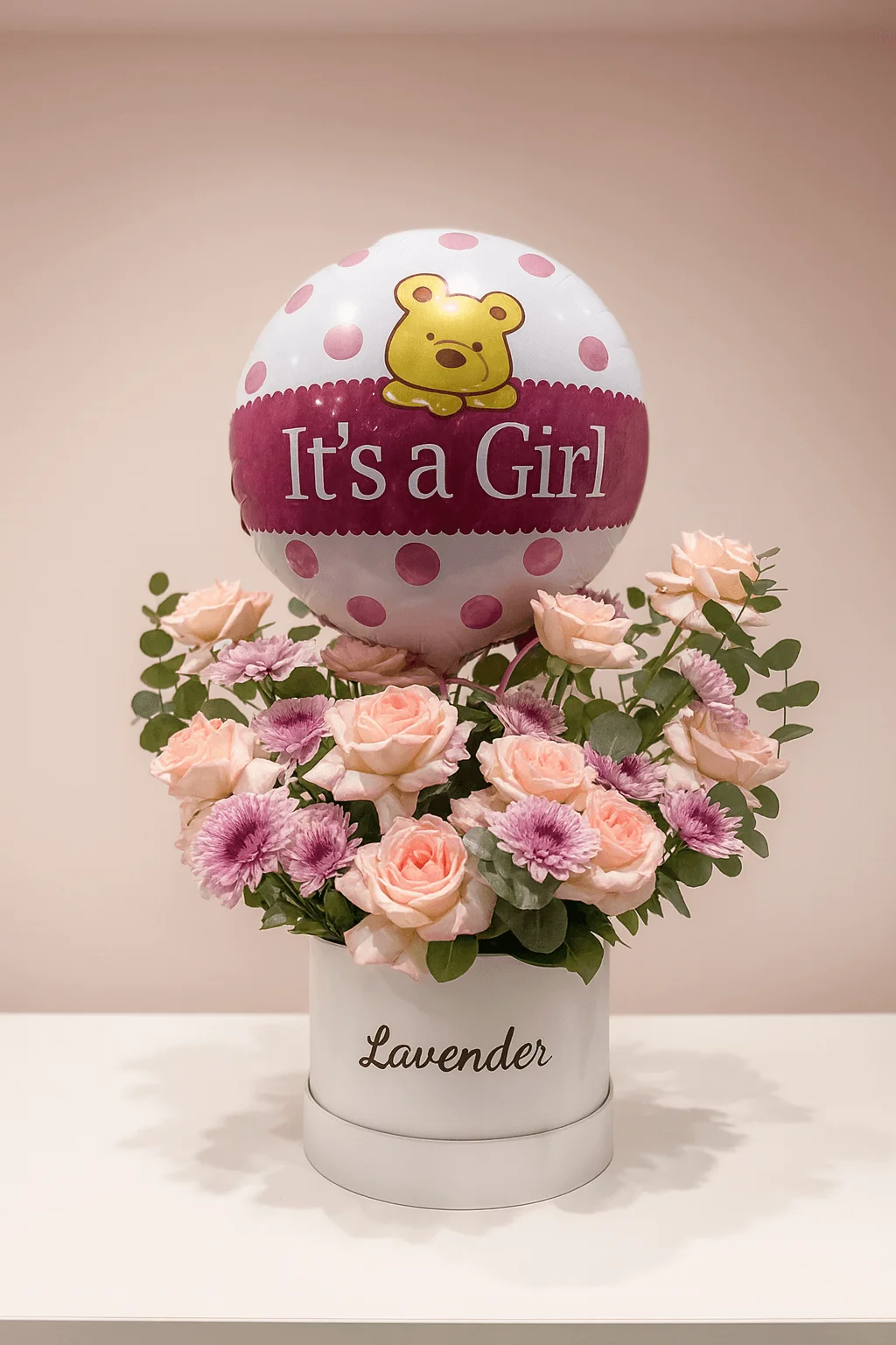“It’s a Girl” Newborn Celebration Floral Arrangement