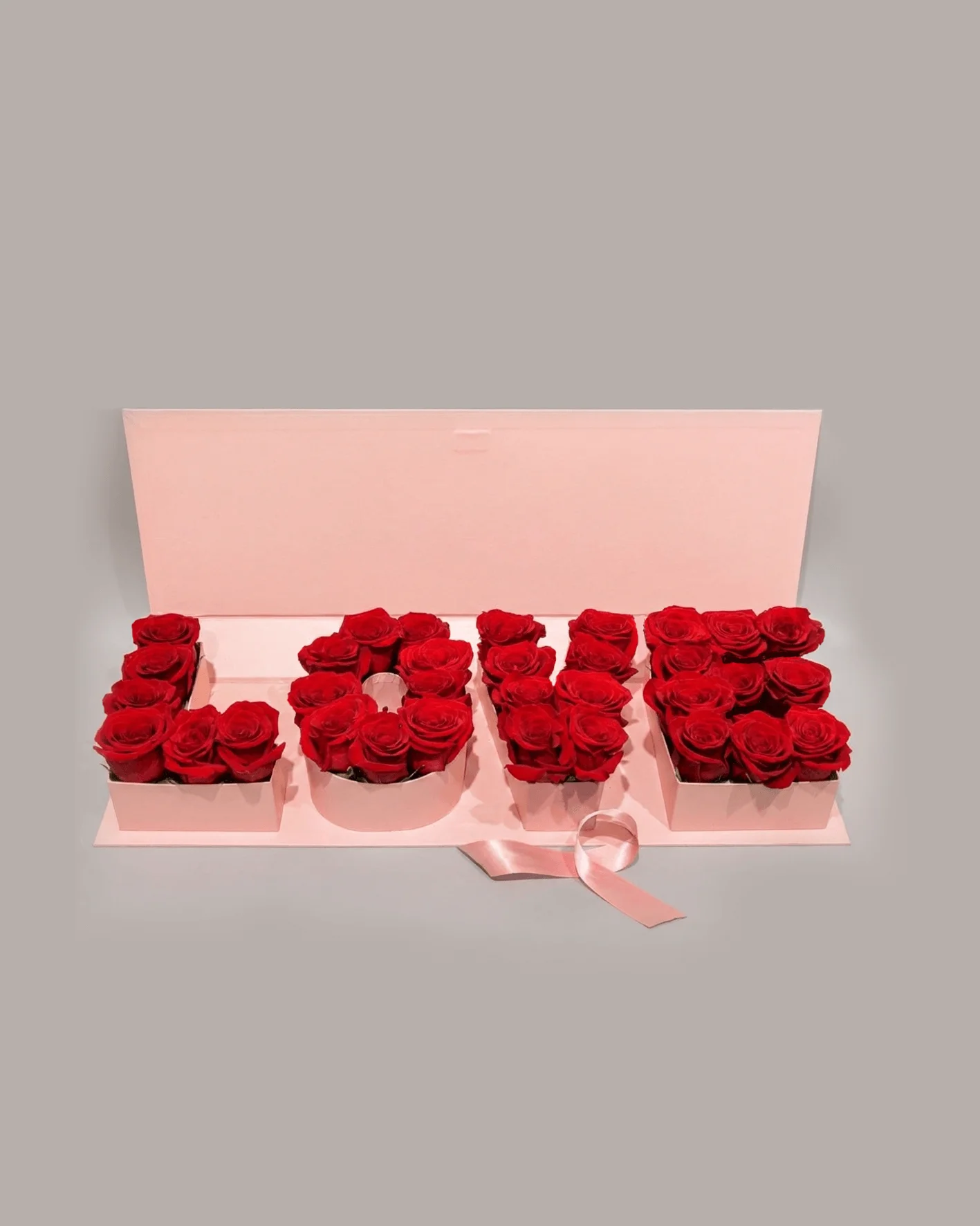 LOVE Letter Rose Box Arrangement | Romantic Valentine’s Day Flowers